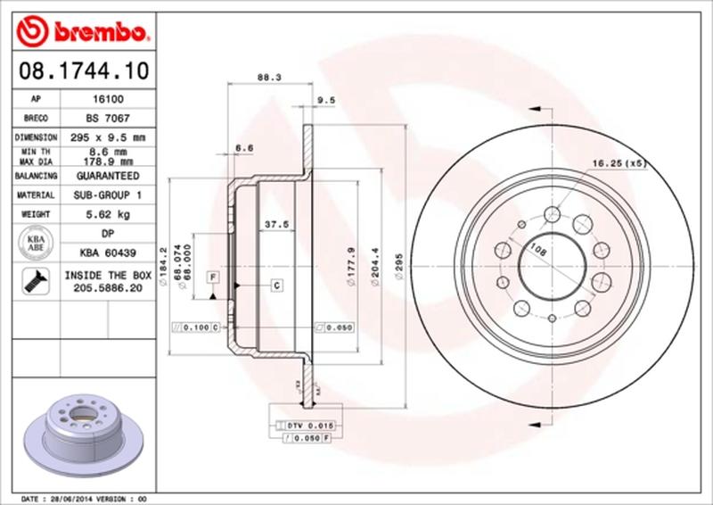 BREMBO 08-1744-10