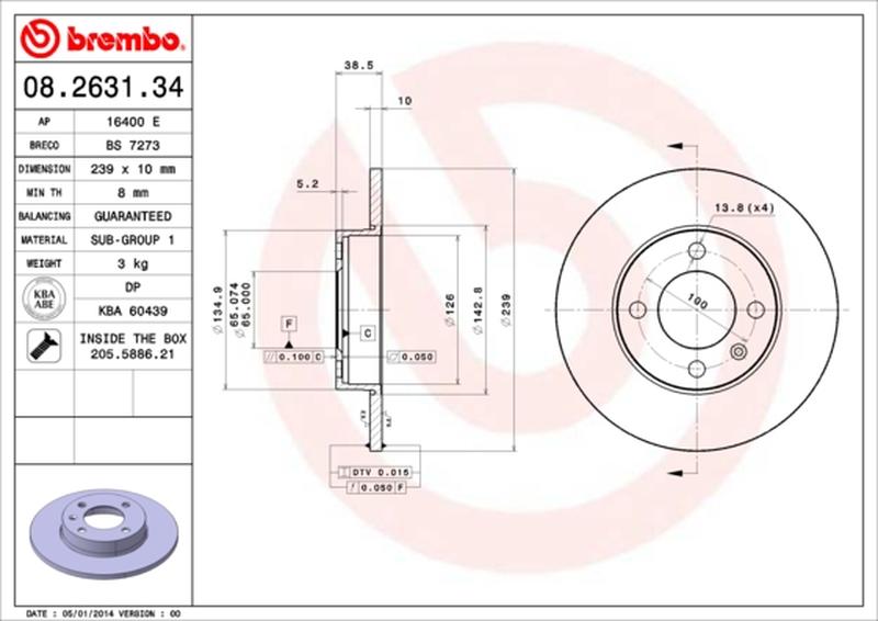 BREMBO 08-2631-34
