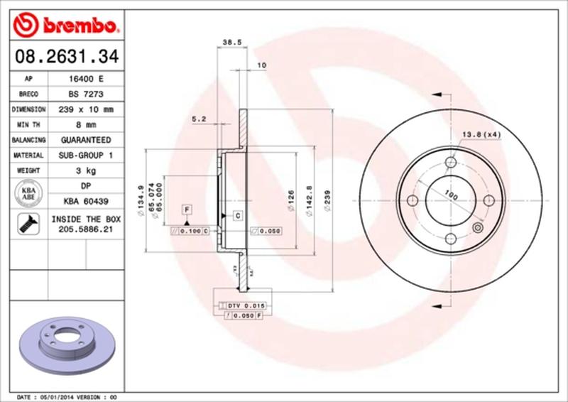 BREMBO 08-2631-34