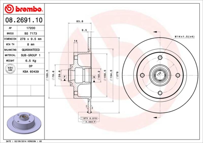 BREMBO 08-2691-10