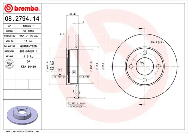 BREMBO 08-2794-14