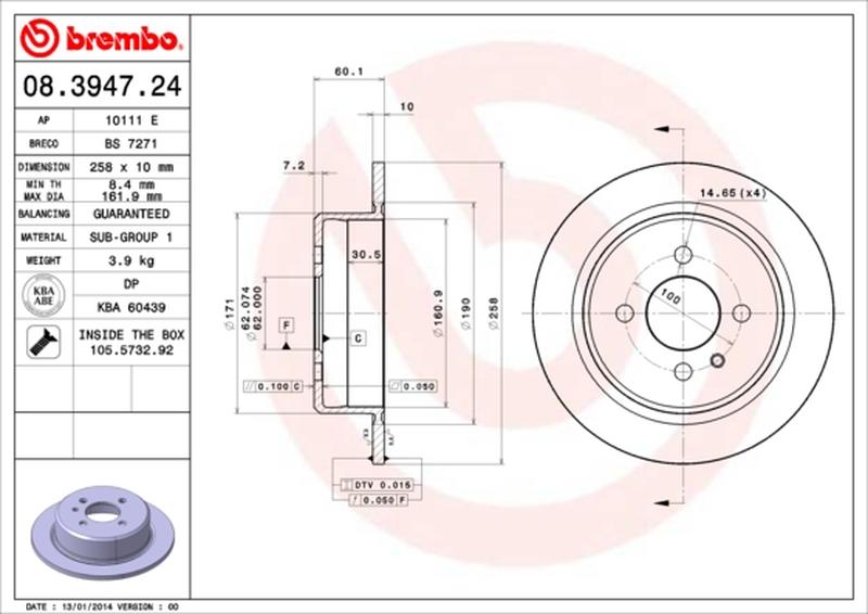BREMBO 08-3947-24