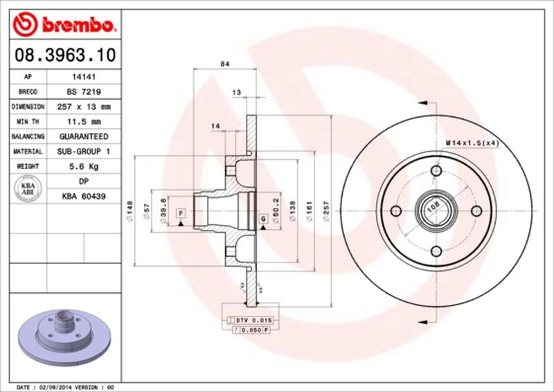 BREMBO 08-3963-10