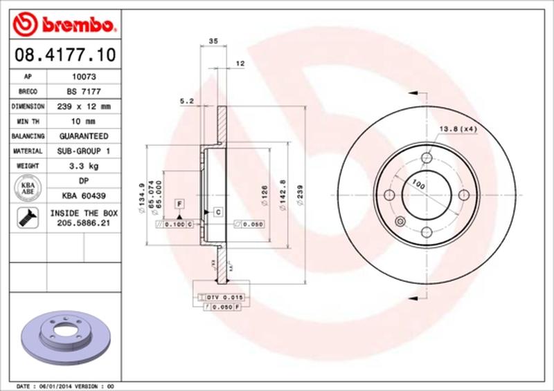 BREMBO 08-4177-10