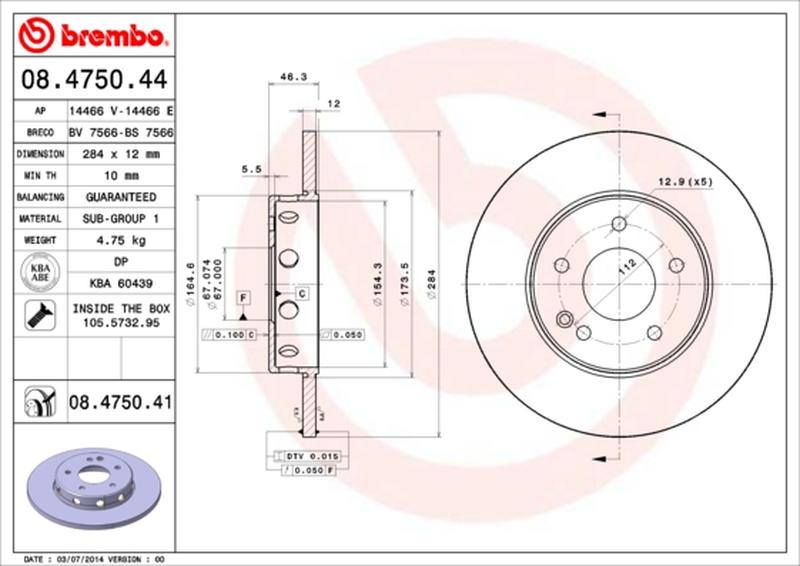 BREMBO 08-4750-41