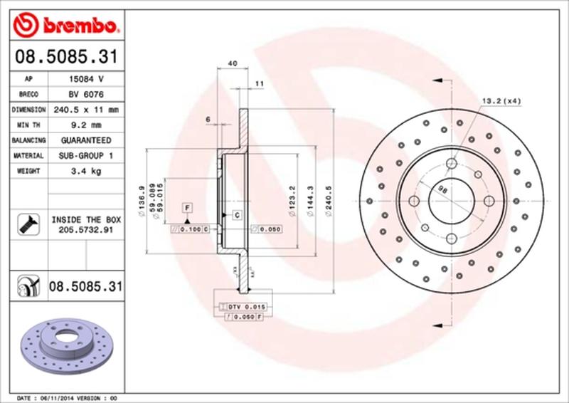 BREMBO 08-5085-31