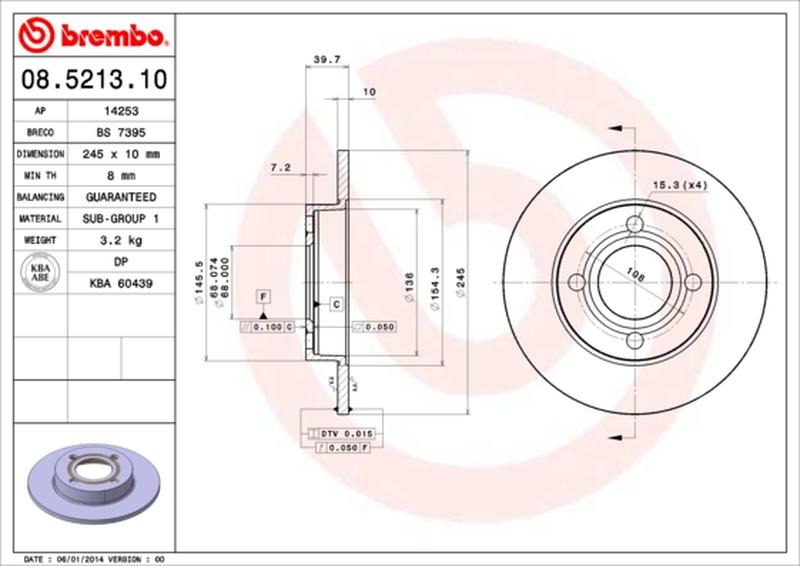 BREMBO 08-5213-10