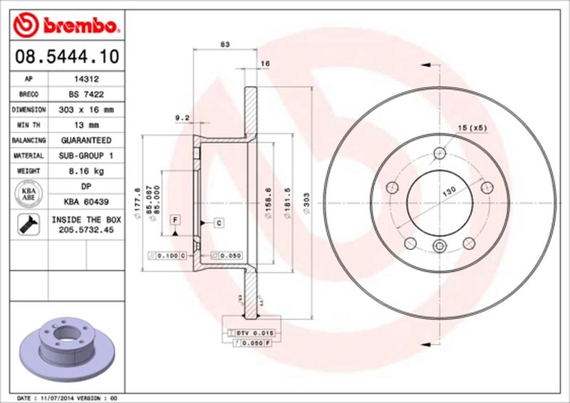 BREMBO 08-5444-10