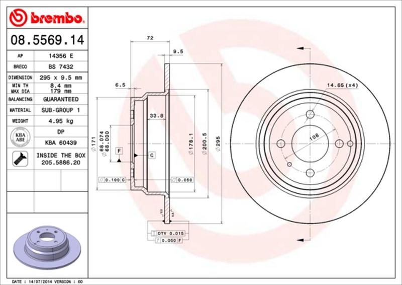 BREMBO 08-5569-14