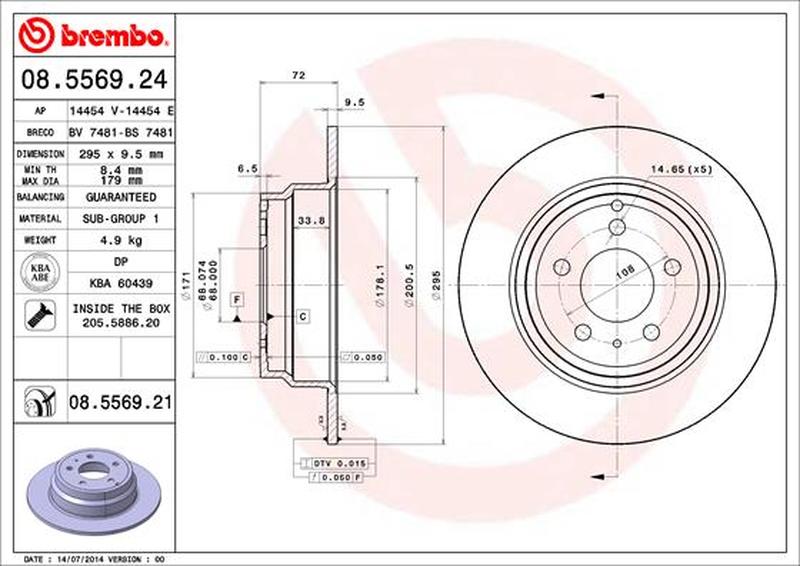 BREMBO 08-5569-21