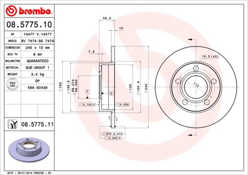 BREMBO 08-5775-11