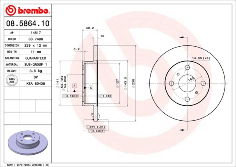 BREMBO 08-5864-10