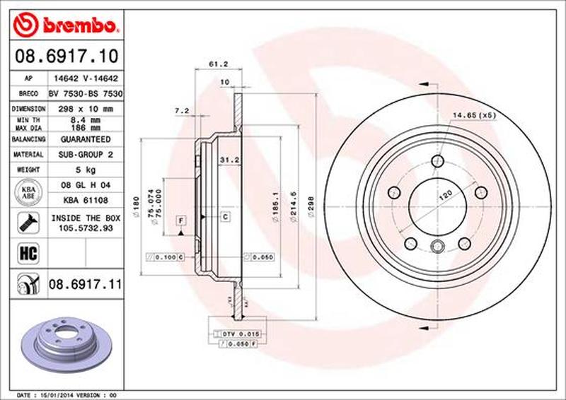 BREMBO 08-6917-11
