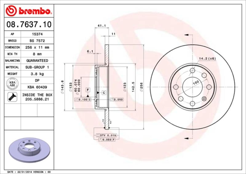 BREMBO 08-7637-10