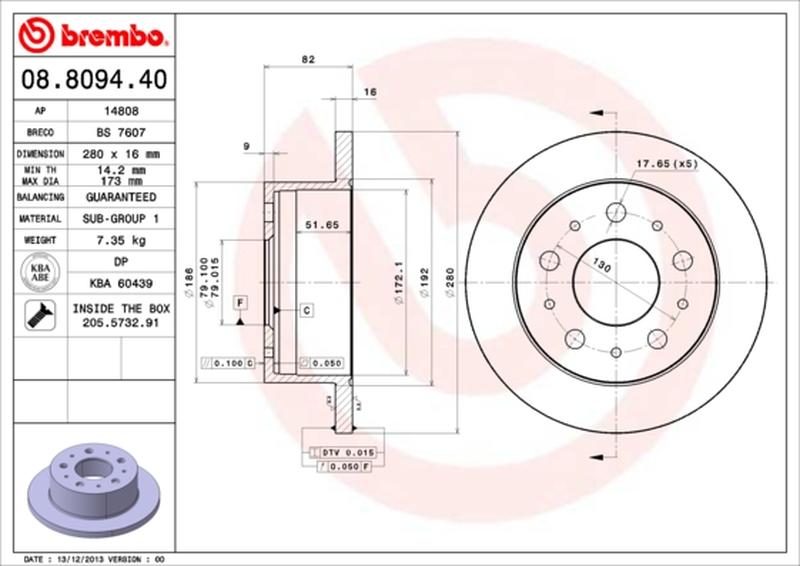BREMBO 08-8094-40