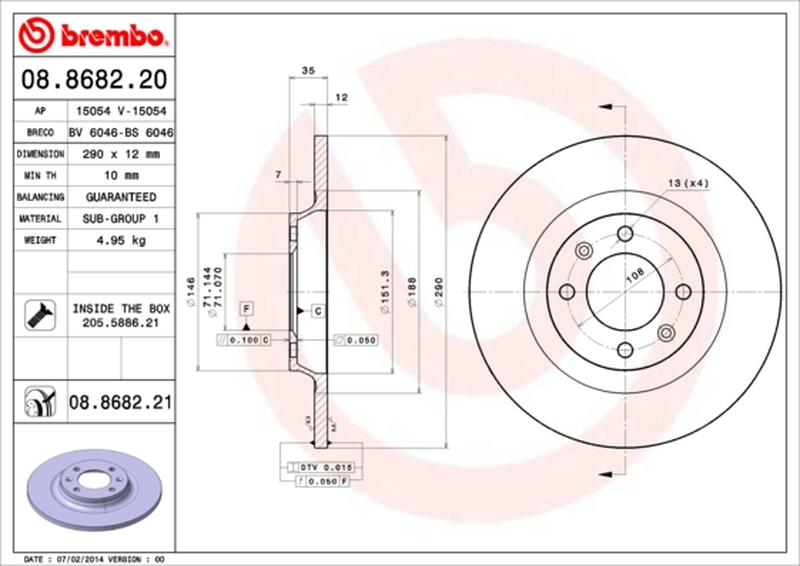 BREMBO 08-8682-21