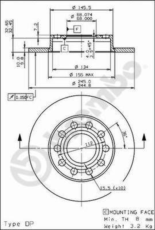 BREMBO 08-9136-11