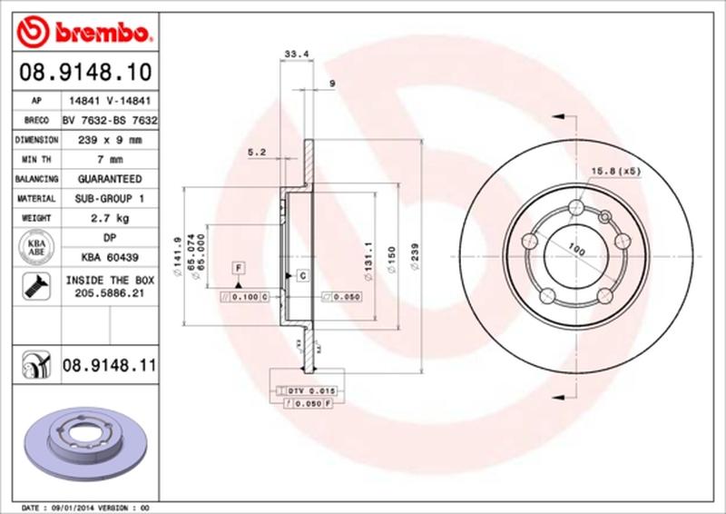 BREMBO 08-9148-11