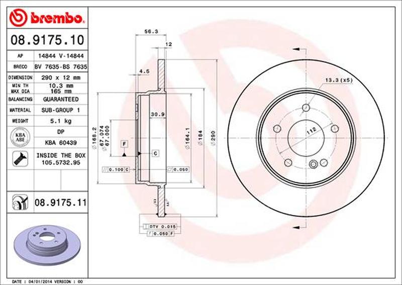 BREMBO 08-9175-11