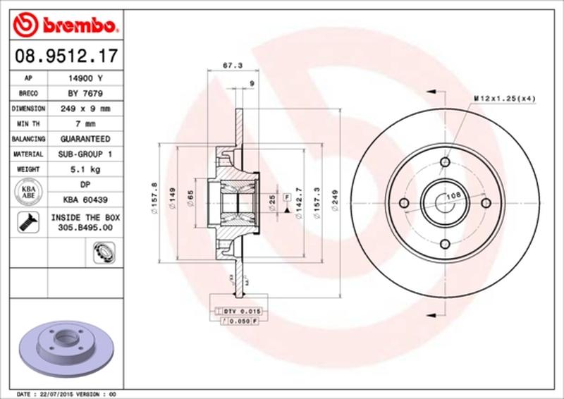 BREMBO 08-9512-17