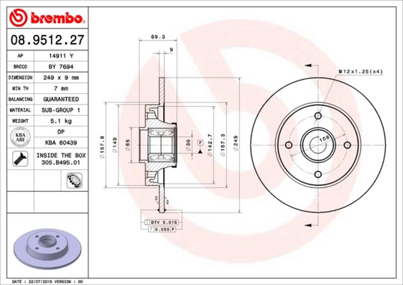 BREMBO 08-9512-27