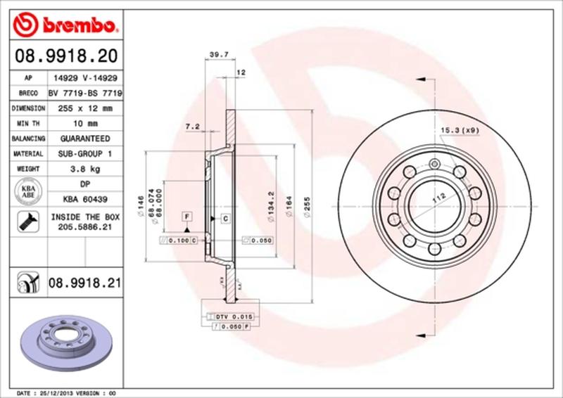 BREMBO 08-9918-21