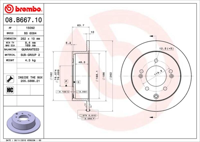 BREMBO 08-B667-11