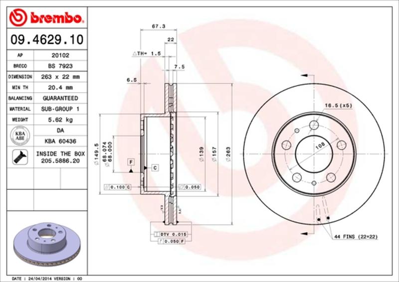 BREMBO 09-4629-10