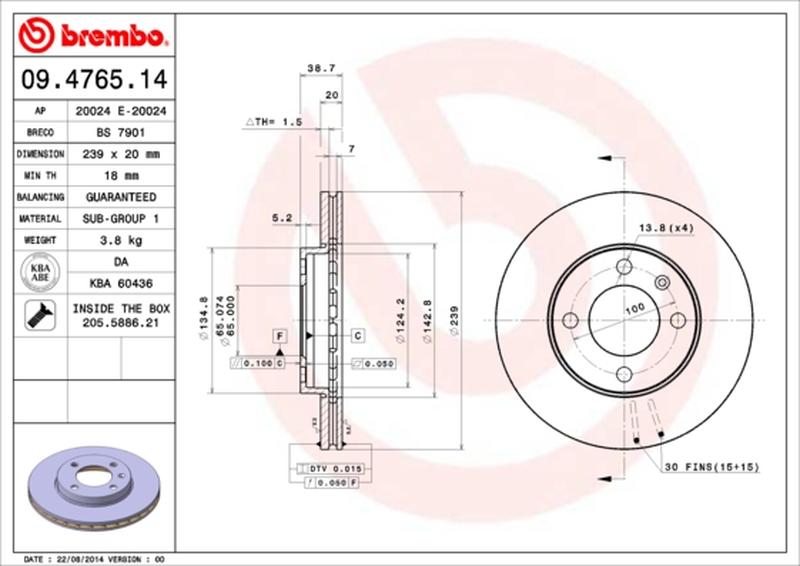 BREMBO 09-4765-14