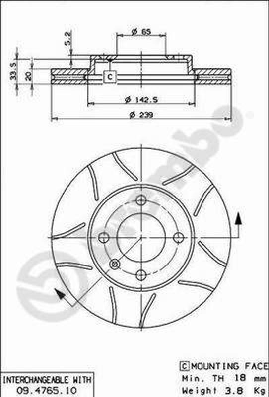 BREMBO 09-4765-75