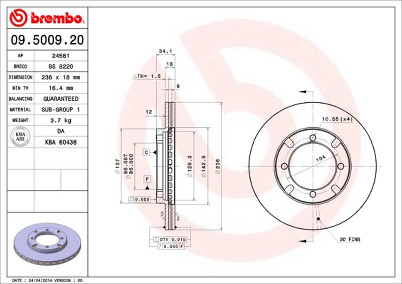 BREMBO 09-5009-20