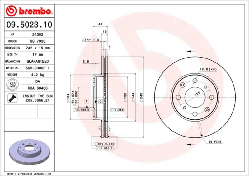 BREMBO 09-5023-10