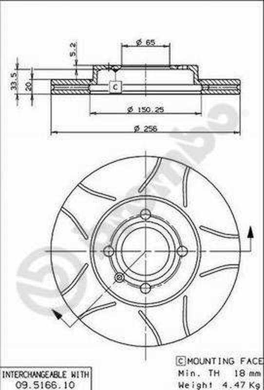 BREMBO 09-5166-75