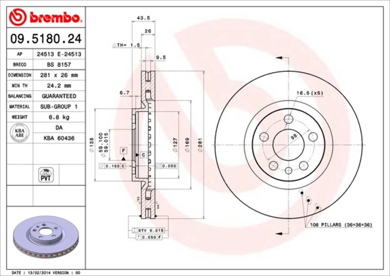 BREMBO 09-5180-24