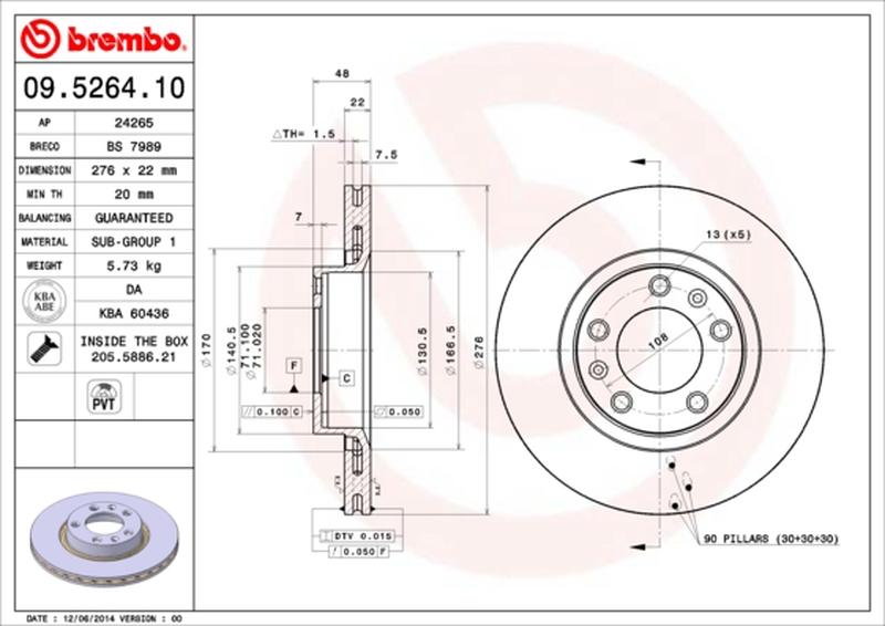 BREMBO 09-5264-10