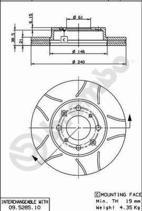 BREMBO 09-5285-75