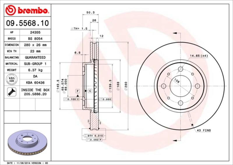 BREMBO 09-5568-10