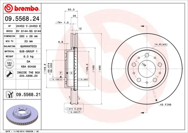 BREMBO 09-5568-21