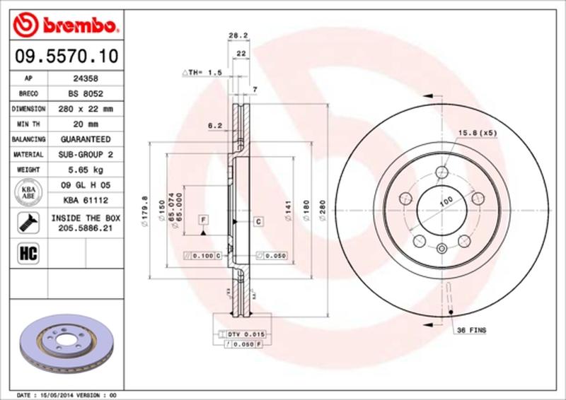 BREMBO 09-5570-10