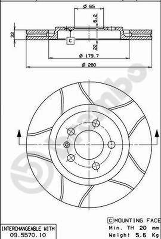 BREMBO 09-5570-75