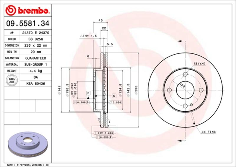 BREMBO 09-5581-34