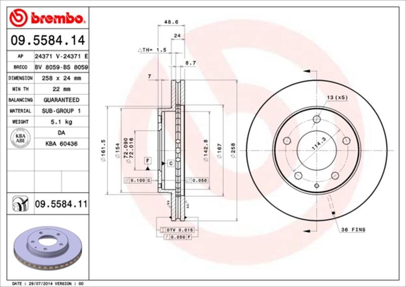 BREMBO 09-5584-11