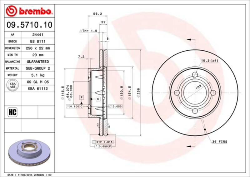 BREMBO 09-5710-10