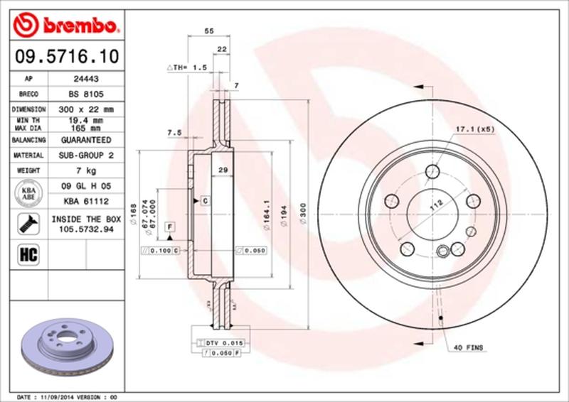 BREMBO 09-5716-10