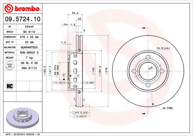 BREMBO 09-5724-10