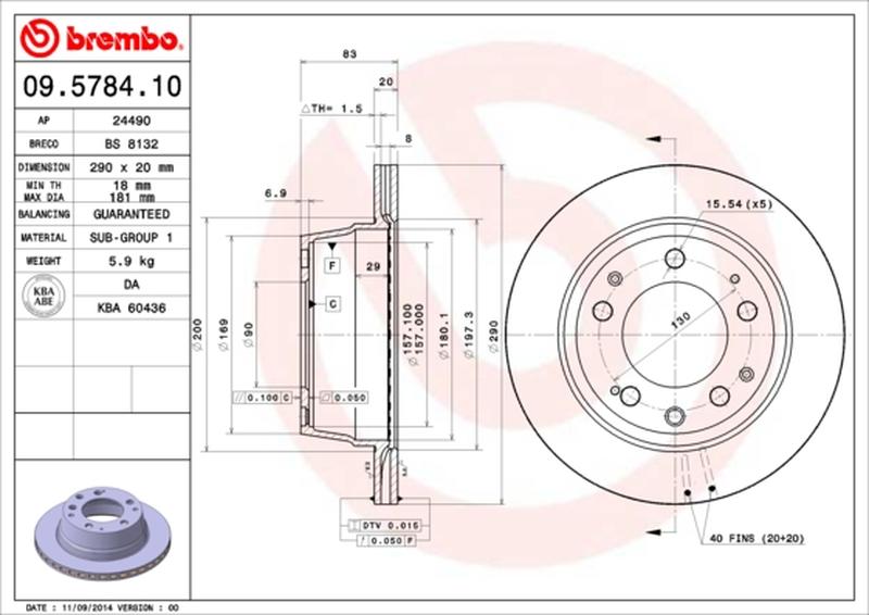BREMBO 09-5784-10