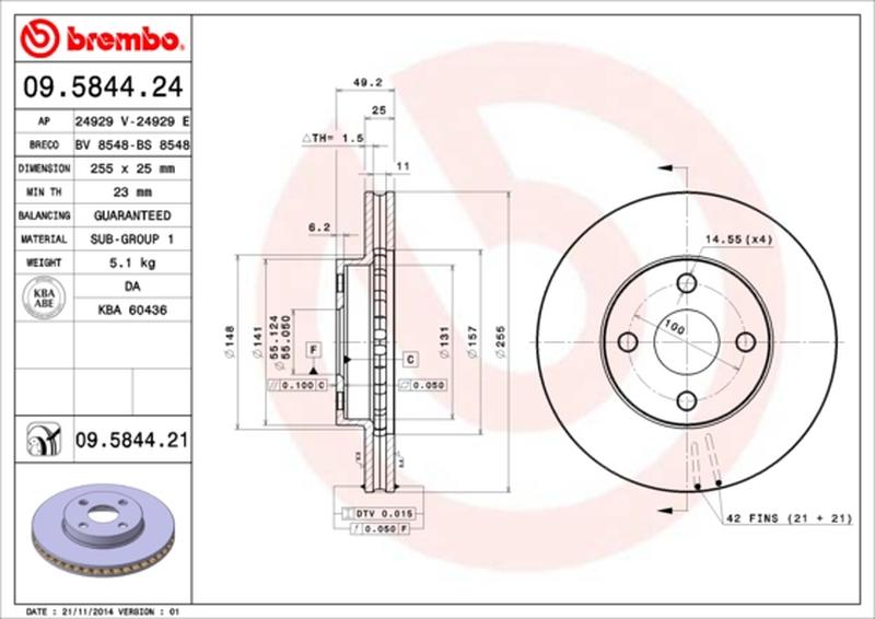 BREMBO 09-5844-24