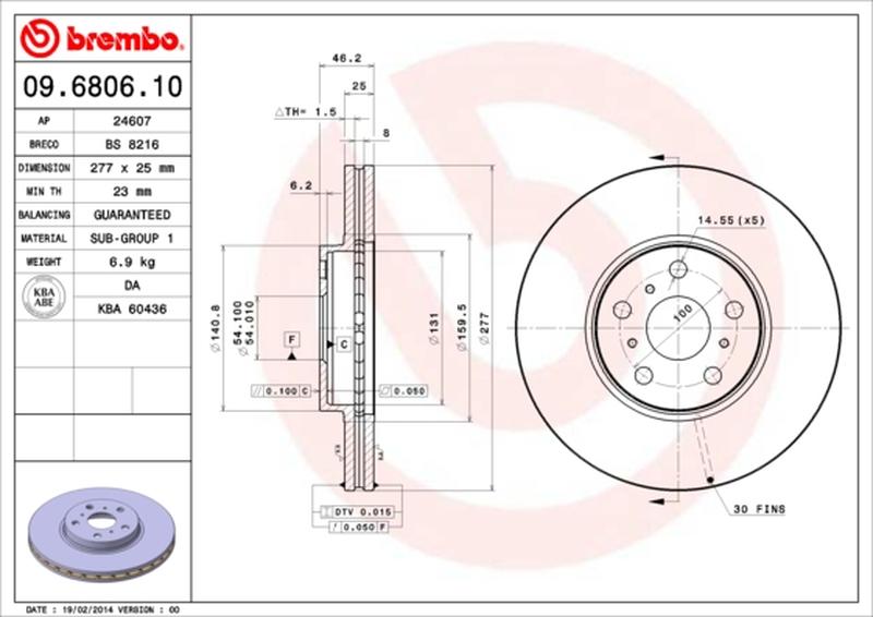 BREMBO 09-6806-10
