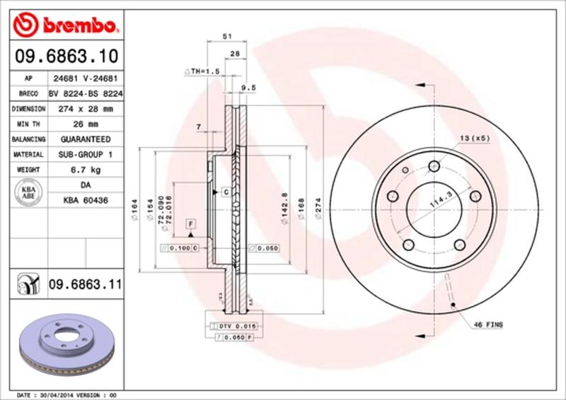 BREMBO 09-6863-11