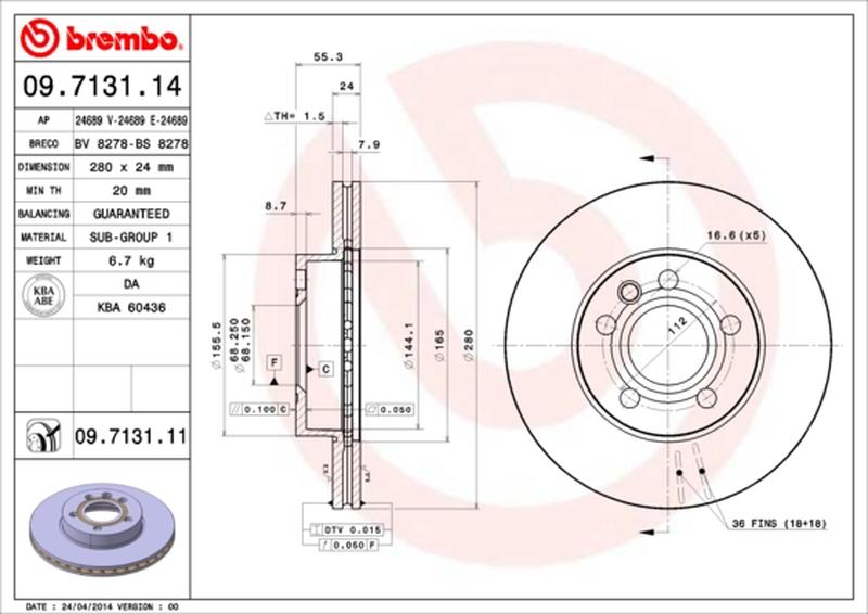 BREMBO 09-7131-14